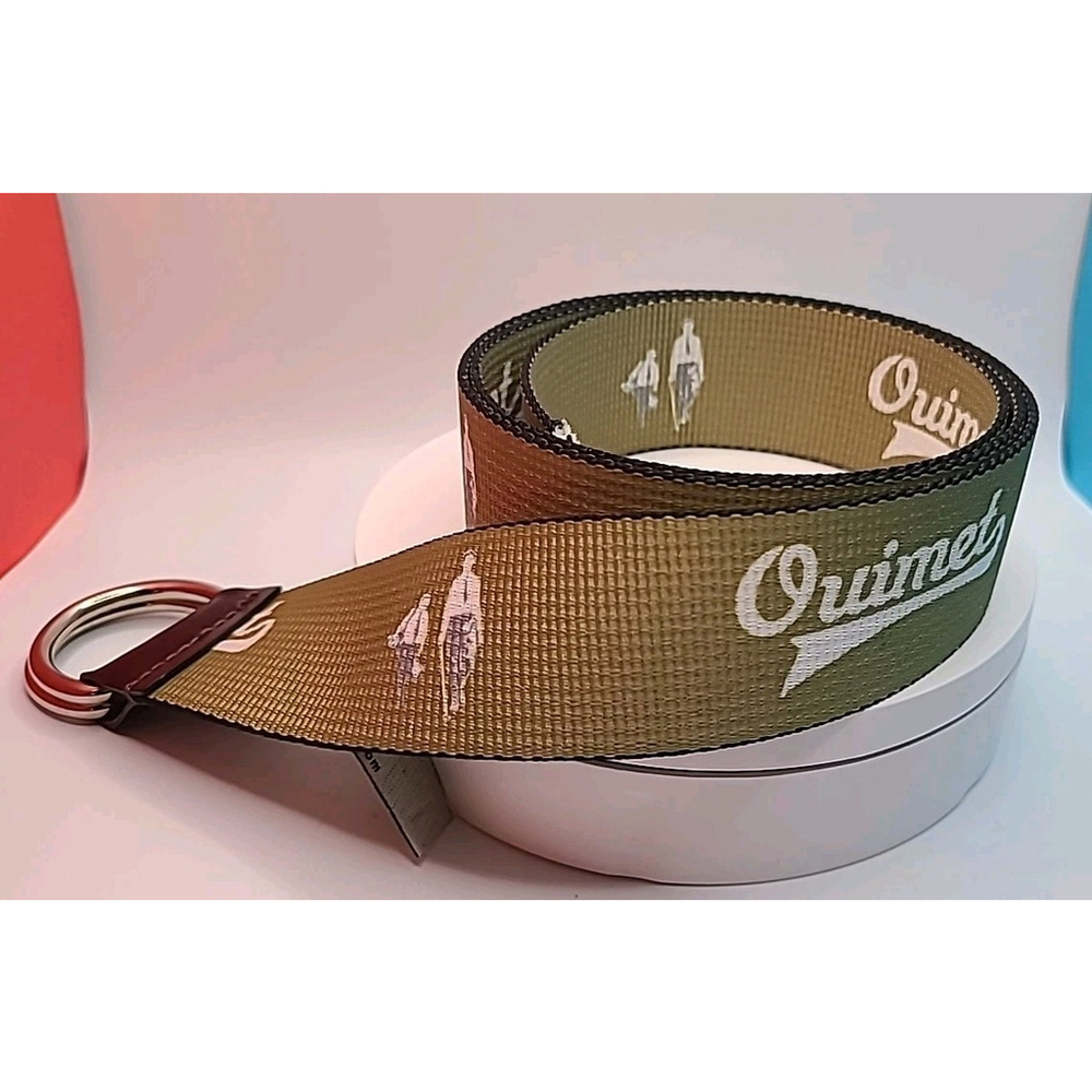 TB Phelps Belt Francis Ouimet Golf Made In USA Mens Adjustable 43"x 1.5" Green